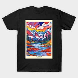 fauvism art of Alaska usa 3 T-Shirt